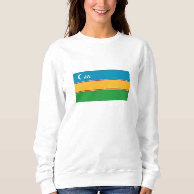 Fahne Karakalpakstan Sweatshirt (Vorderseite)
