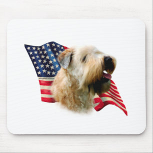 Fahne mit weichem Wheaten Terrier Mousepad