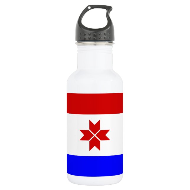 Fahne Mordovia Edelstahlflasche (Vorderseite)