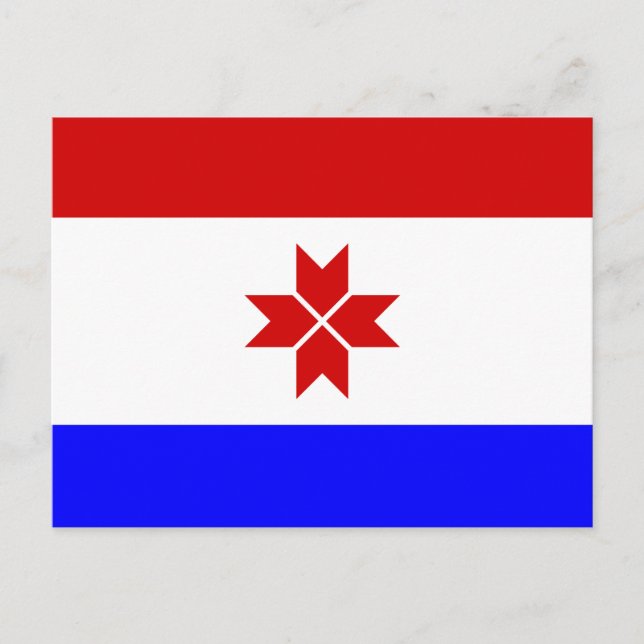 Fahne Mordovia Postkarte (Vorderseite)