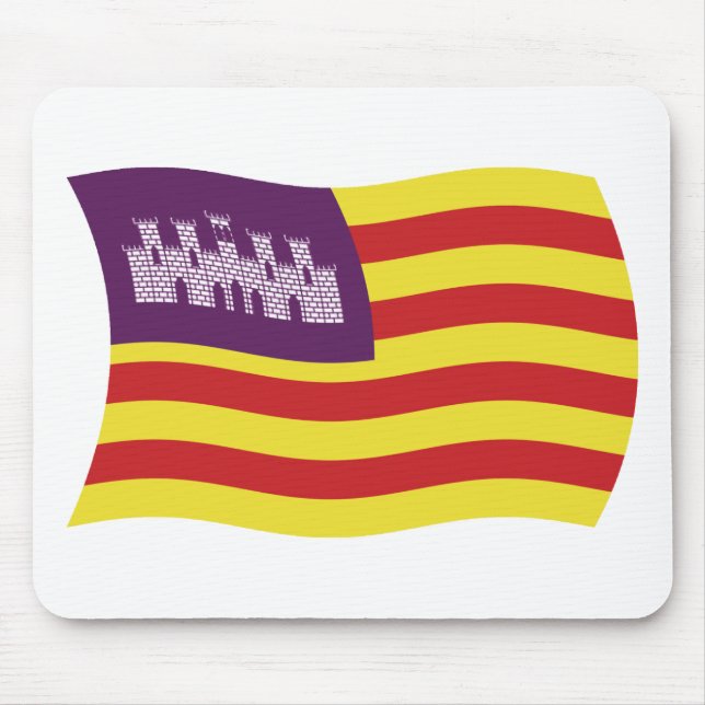 Fahne Mousepad der Balearen (Vorne)