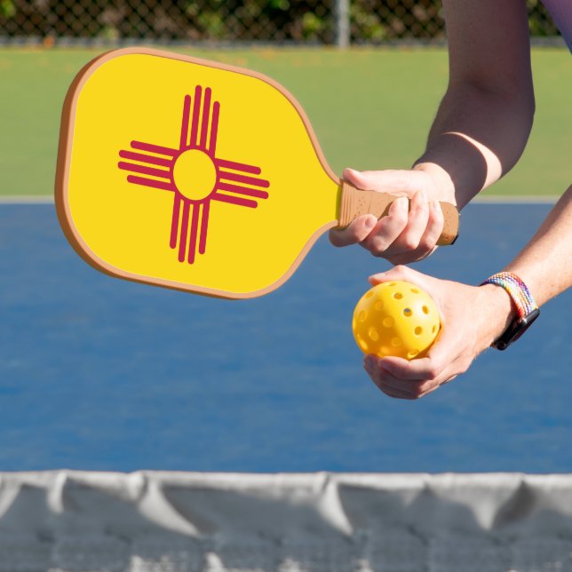 Fahne "New Mexico" Pickleball Schläger (InSitu)