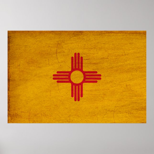Fahne "New Mexico" Poster (Vorne)