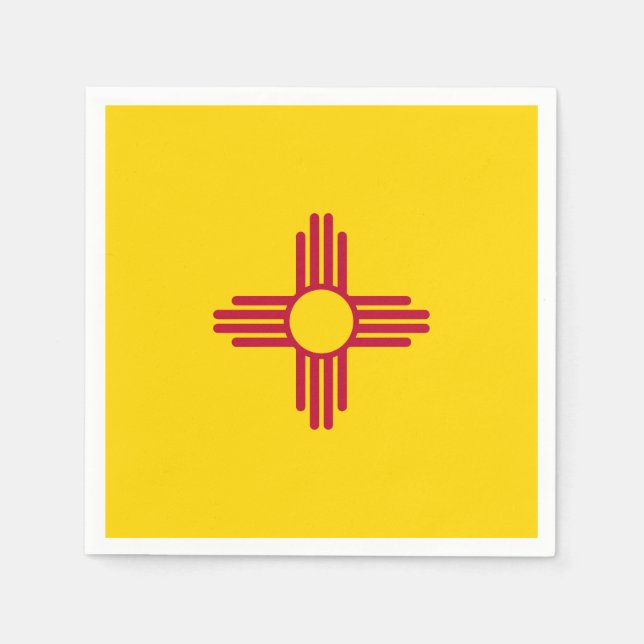 Fahne "New Mexico" Serviette (Vorderseite)