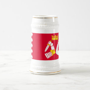 Fahne Nord Karelia Bierglas