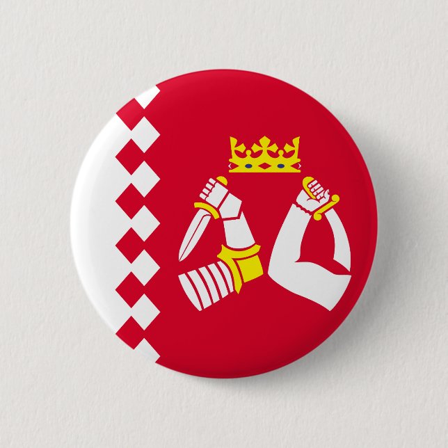 Fahne Nord Karelia Button (Vorderseite)