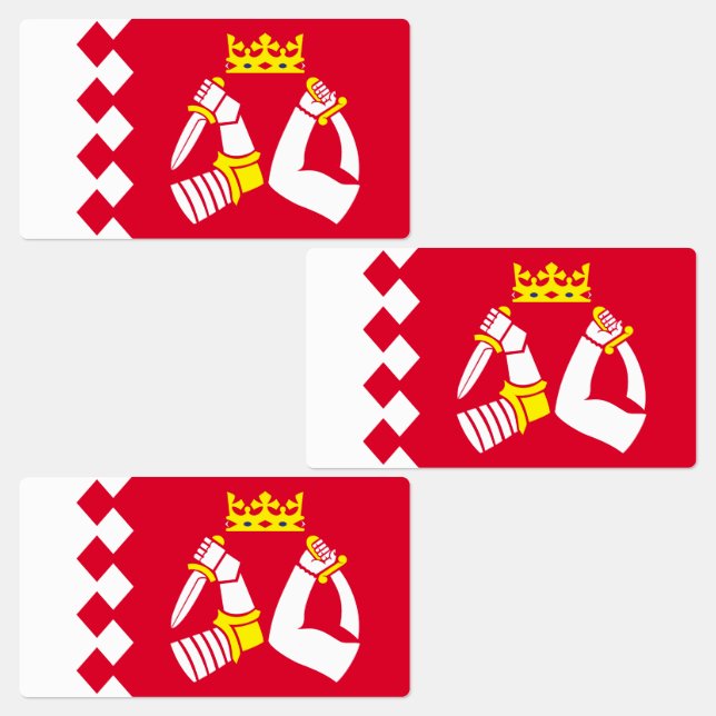 Fahne Nord Karelia Etiketten (Gruppe)