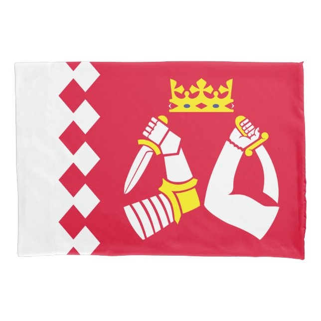 Fahne Nord Karelia Kissenbezug (Vorderseite)