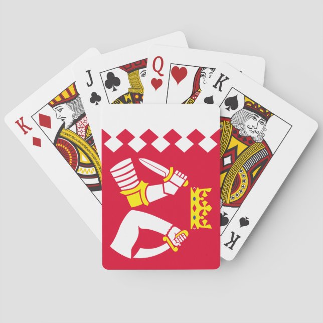 Fahne Nord Karelia Spielkarten (Rückseite)