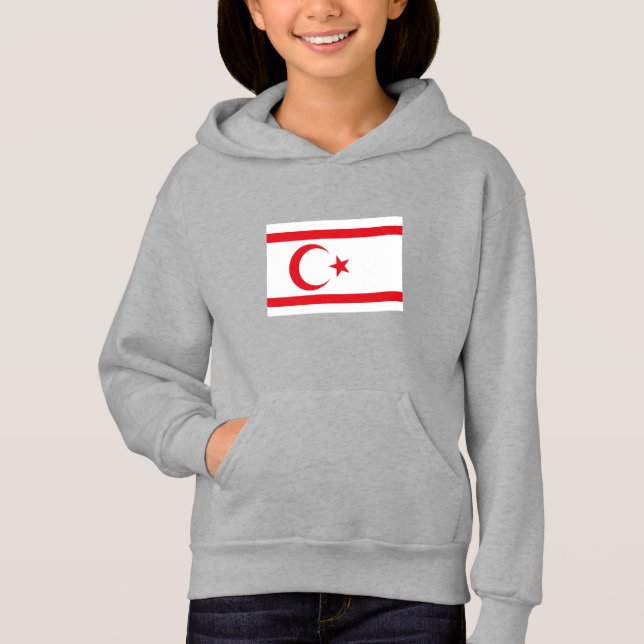 Fahne Nordzypern Hoodie (Vorderseite)