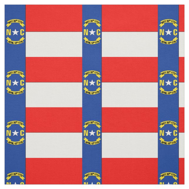 Fahne NORTH CAROLINA Stoff (Muster)
