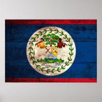 Fahne "Old Wooden Belize"