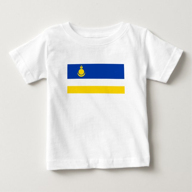 Fahne Patriotic Buryatia Baby T-shirt (Vorderseite)