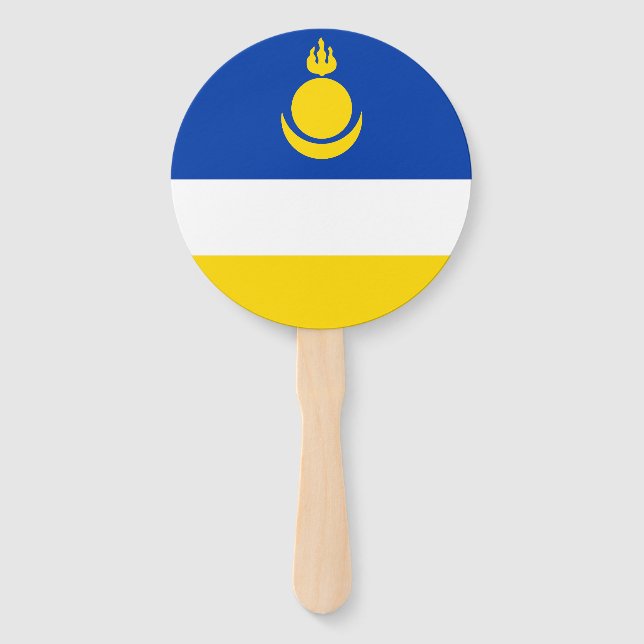 Fahne Patriotic Buryatia Fächer (Vorderseite)