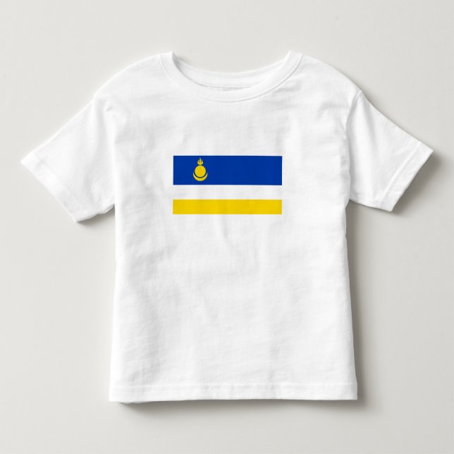 Fahne Patriotic Buryatia Kleinkind T-shirt (Vorderseite)