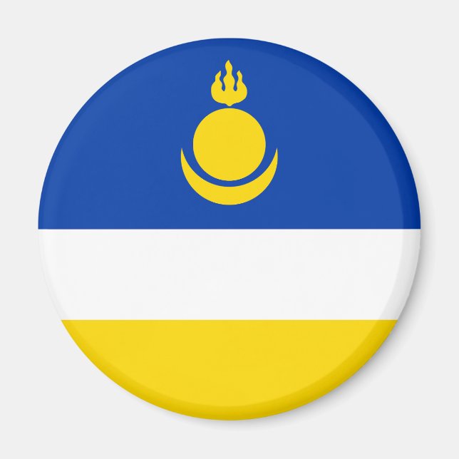 Fahne Patriotic Buryatia Magnet (Vorne)