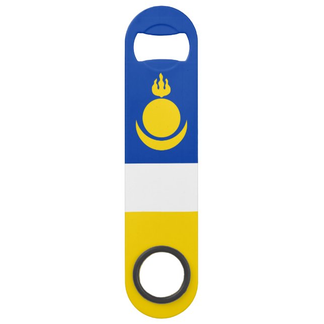 Fahne Patriotic Buryatia Speed Flaschenöffner (Rückseite)