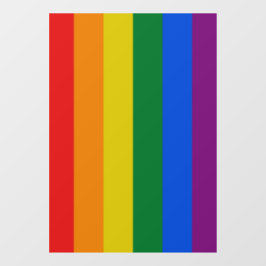 Fahne Regenbogenfarben Streifen Fensterklemme Fensteraufkleber
