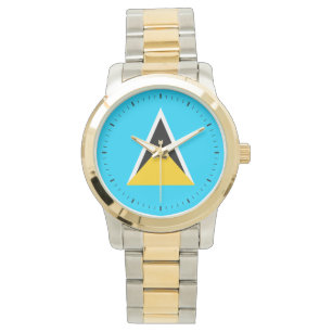 Fahne Saint Lucia Armbanduhr