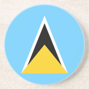 Fahne Saint Lucia Getränkeuntersetzer