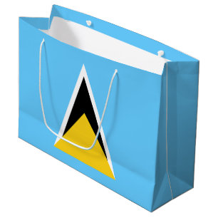 Fahne Saint Lucia Große Geschenktüte