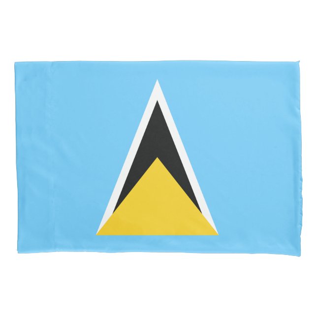 Fahne Saint Lucia Kissenbezug (Vorderseite)