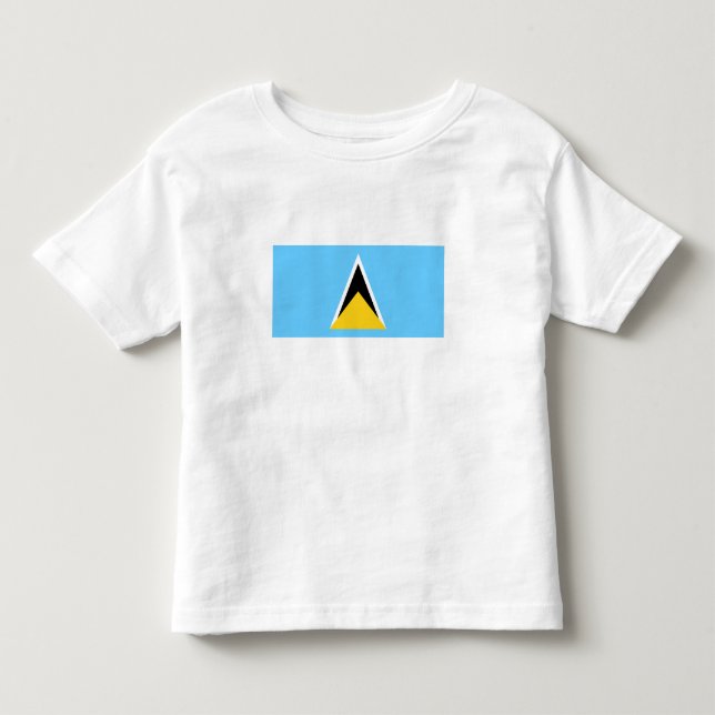 Fahne Saint Lucia Kleinkind T-shirt (Vorderseite)