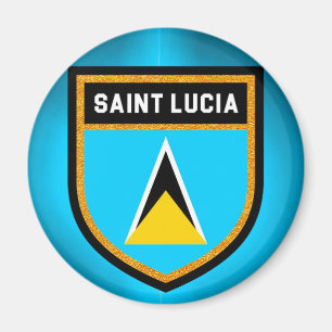 Fahne Saint Lucia Magnet