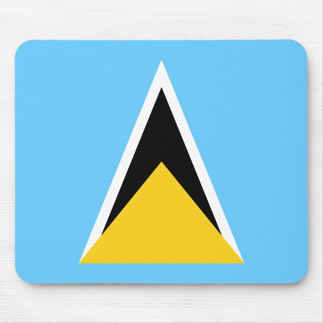 Fahne Saint Lucia Mousepad (Vorne)