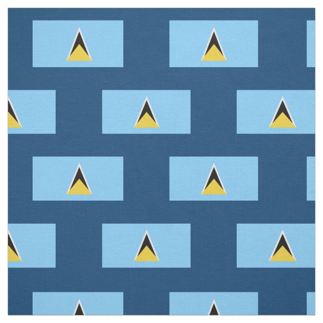 Fahne Saint Lucia Stoff (Muster)