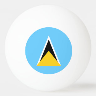 Fahne Saint Lucia Tischtennisball