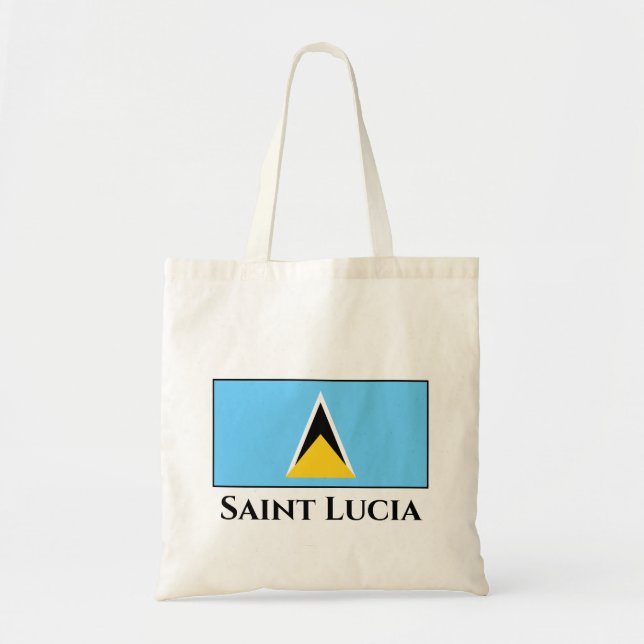 Fahne Saint Lucia Tragetasche (Vorne)