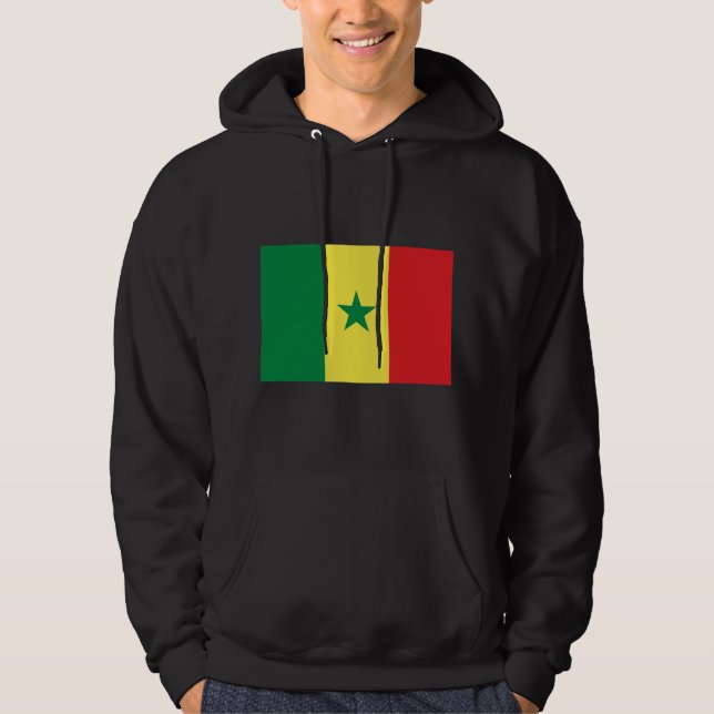 Fahne Senegals Hoodie (Vorderseite)