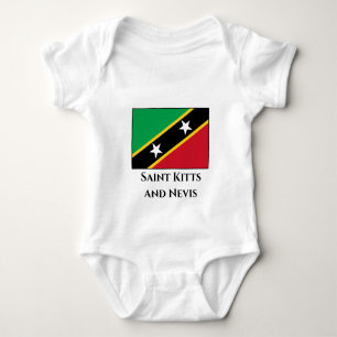 Fahne St. Kitts und Nevis Baby Strampler