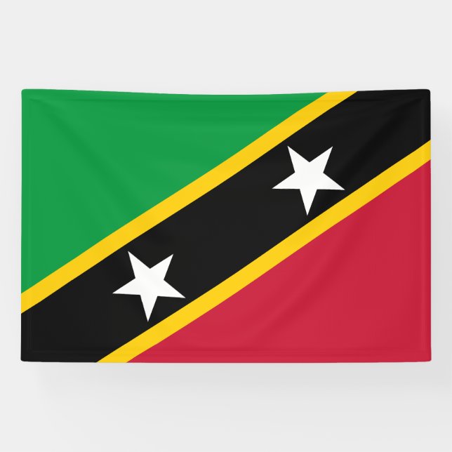 Fahne St. Kitts und Nevis Banner (Horizontal)