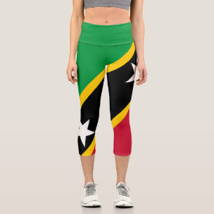 Fahne St. Kitts und Nevis Capri Leggings