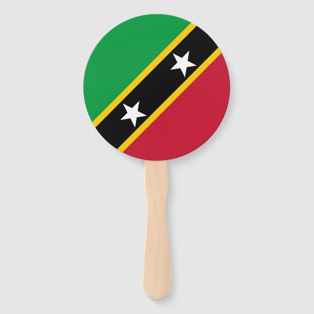 Fahne St. Kitts und Nevis Fächer (Vorderseite)