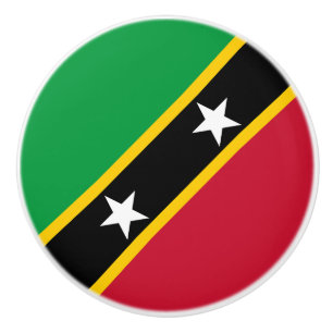 Fahne St. Kitts und Nevis Keramikknauf