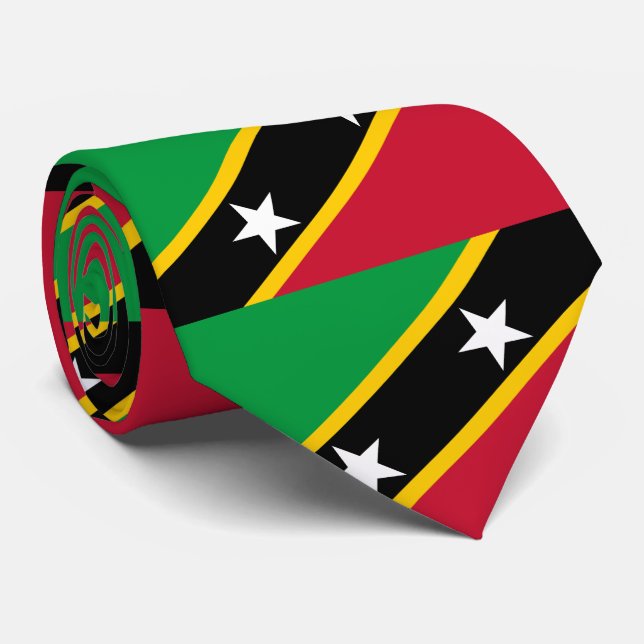 Fahne St. Kitts und Nevis Krawatte (Gerollt)