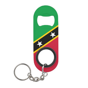 Fahne St. Kitts und Nevis Mini Flaschenöffner
