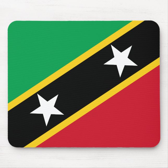 Fahne St. Kitts und Nevis Mousepad (Vorne)