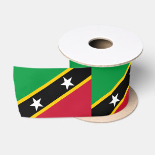 Fahne St. Kitts und Nevis Satinband