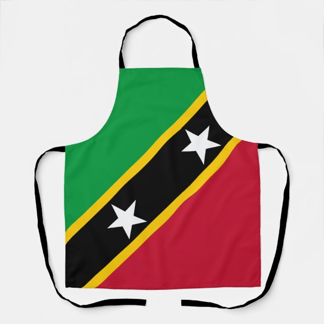 Fahne St. Kitts und Nevis Schürze (Vorderseite)