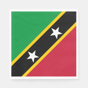 Fahne St. Kitts und Nevis Serviette