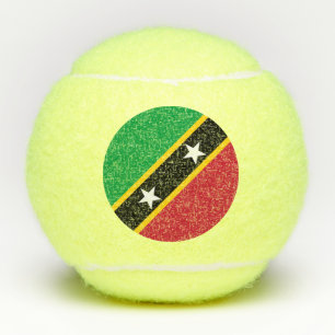 Fahne St. Kitts und Nevis Tennisbälle