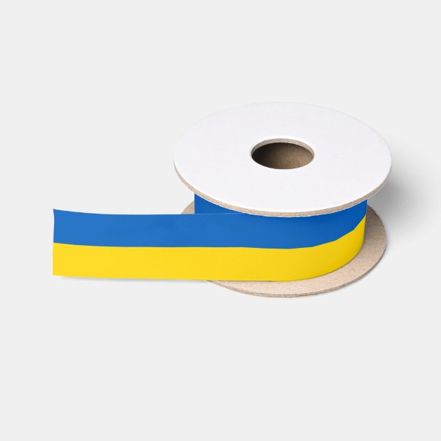 Fahne Ukraine - П а о У р п рк ра  Satinband (Spule)