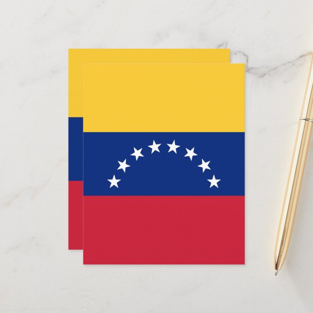 Fahne Venezuela (Vorderseite/Rückseite Beispiel)
