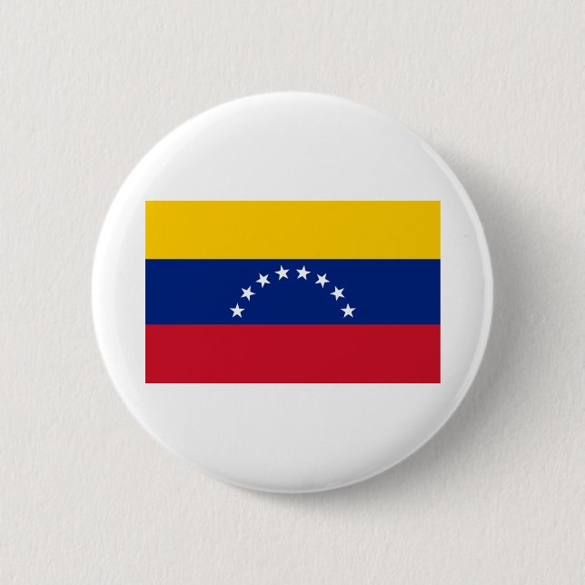 Fahne Venezuela Button (Vorderseite)