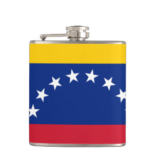 Fahne Venezuela Flachmann