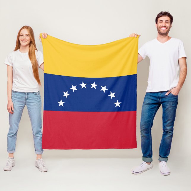 Fahne Venezuela Fleecedecke (Beispiel)